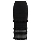 Ralph Lauren Pointelle-knit Maxiskirt Black