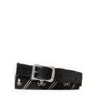 Ralph Lauren Skull-and-crossbones Belt Black/white