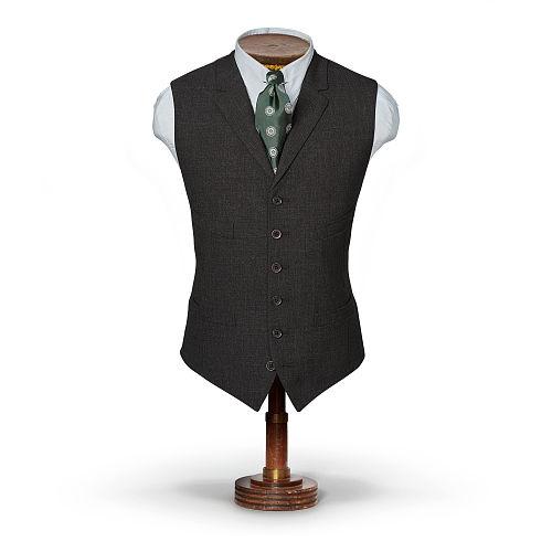 Ralph Lauren Rrl Classic Merino Wool Vest Charcoal