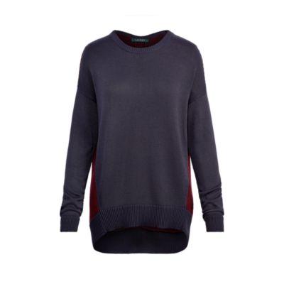 Ralph Lauren Color-blocked Sweater Rl Navy/red Sangria