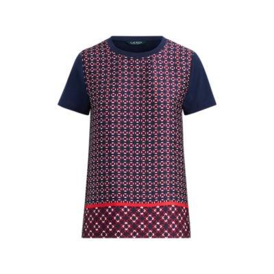 Ralph Lauren Geometric-print T-shirt Navy