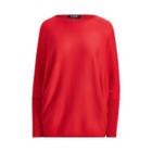 Ralph Lauren Silk-blend Dolman Sweater Lipstick Red