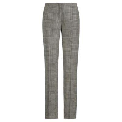 Ralph Lauren Simone Glen Plaid Pant Black/antique Cream