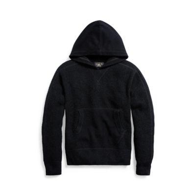 Ralph Lauren Waffle-knit Cashmere Hoodie Black