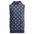 Ralph Lauren Denim & Supply Cotton Sleeveless Hoodie Navy Combo