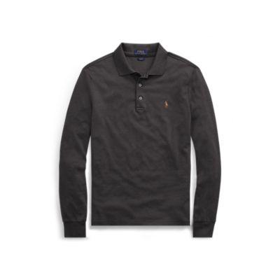 Ralph Lauren Slim Fit Long-sleeve Polo Dark Granite Heather