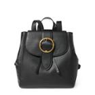 Ralph Lauren Pebble Leather Lennox Backpack Black