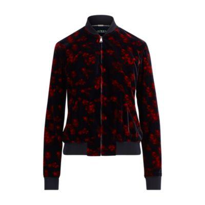 Ralph Lauren Floral Velvet Bomber Jacket Multi