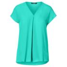 Ralph Lauren Lauren Georgette Short-sleeve Top Tropic Turquoise