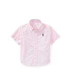 Ralph Lauren Gingham Stretch Cotton Shirt Pink Multi 6m