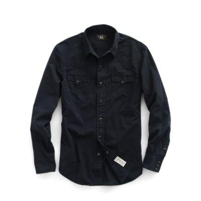 Ralph Lauren Slim Cotton Western Shirt Polo Black