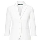 Ralph Lauren Lauren Petite Stretch Cotton Twill Jacket White