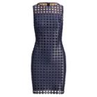 Ralph Lauren Metallic Dotted Lace Dress Navy-silver Foil