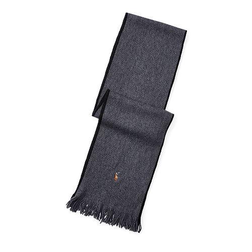 Polo Ralph Lauren Merino Wool Scarf Charcoal Marl