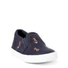 Ralph Lauren Bal Harbour Slip-on Sneaker Navy/multi Ponies