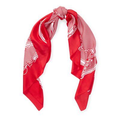 Ralph Lauren Equestrian Silk Scarf Red