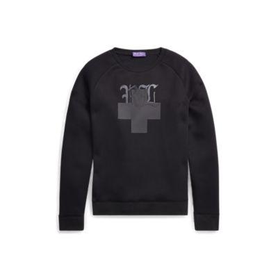 Ralph Lauren Scuba Jersey Sweatshirt Polo Black