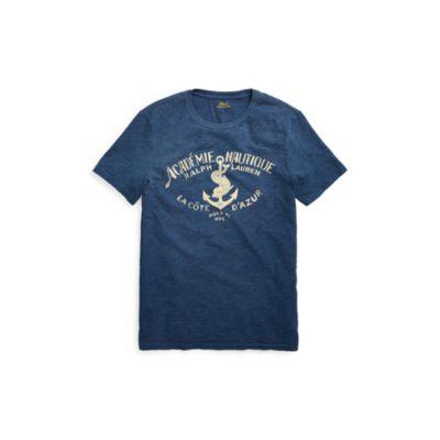 Ralph Lauren Custom Slim Fit Cotton T-shirt Medium Indigo