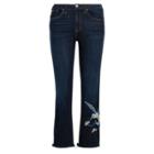 Ralph Lauren Chrystie Kick-flare Crop Jean Dark Indigo