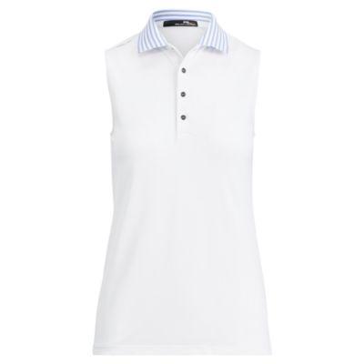 Ralph Lauren Stretch Sleeveless Polo Shirt White