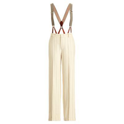 Ralph Lauren Chapman Stripe Silk-linen Pant Mist Blue