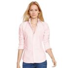 Ralph Lauren Women's Cotton Oxford Shirt Pink/white