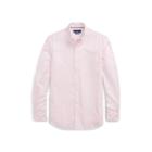 Ralph Lauren Plaid Easy Care Dobby Shirt Carmel Pink/white
