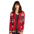 Ralph Lauren Denim & Supply Southwestern Shawl Cardigan Red Multi