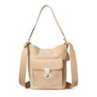 Ralph Lauren Suede Rl Bucket Bag Biscuit