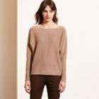 Ralph Lauren Lauren Wool-cashmere Boatneck Sweater Hazelnut