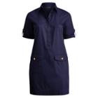 Ralph Lauren Twill Shirtdress Rl Navy