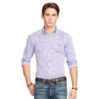 Polo Ralph Lauren Slim-fit Striped Poplin Shirt Mauve Purple/white