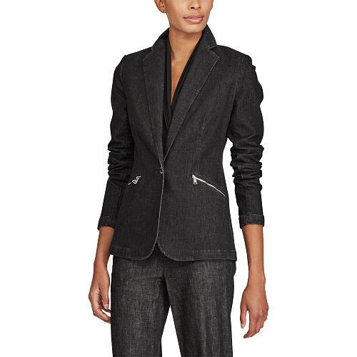 Ralph Lauren Lauren Knit Denim Blazer
