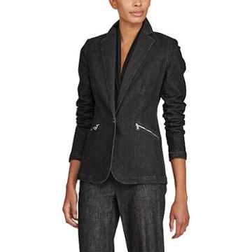 Ralph Lauren Lauren Knit Denim Blazer