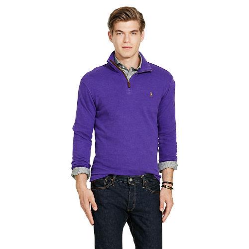 Polo Ralph Lauren Estate-rib Cotton Pullover Morgan Purple Heather