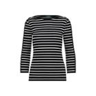 Ralph Lauren Striped Lace-up-sleeve Top Polo Black
