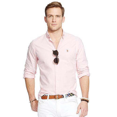 Polo Ralph Lauren Cotton Oxford Sport Shirt Bsr Pink