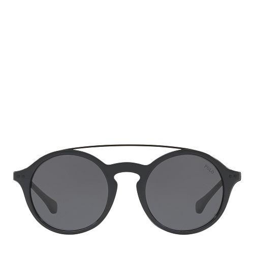 Polo Ralph Lauren Keyhole-bridge Sunglasses Shiny Black