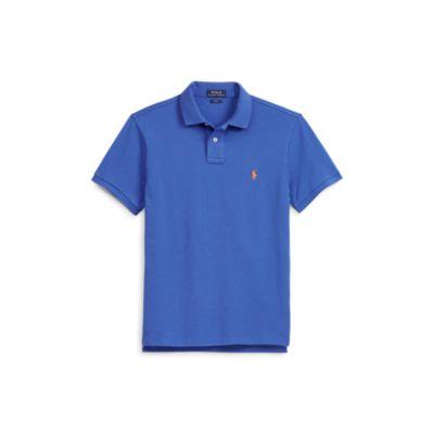 Ralph Lauren Slim Fit Mesh Polo Shirt Collection Royal