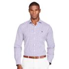 Ralph Lauren Polo Golf Performance Twill Sport Shirt Plum/white