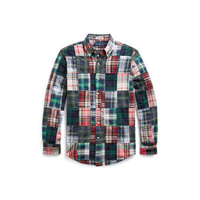 Ralph Lauren Classic Fit Madras Shirt Spring Medley Patchwork