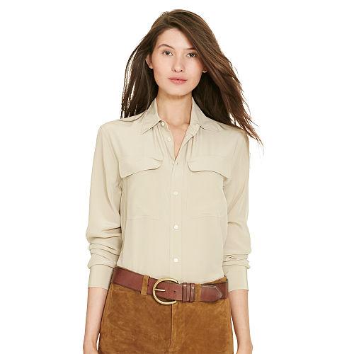 Polo Ralph Lauren Silk 2-pocket Shirt Nubuck