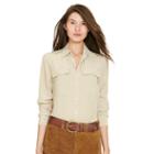 Polo Ralph Lauren Silk 2-pocket Shirt Nubuck