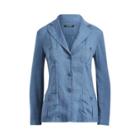 Ralph Lauren Linen 3-button Blazer Dark Slate Blue