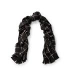 Ralph Lauren Windowpane Scarf Black/lt Grey