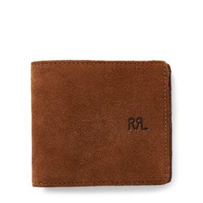 Ralph Lauren Roughout Suede Billfold Light Java
