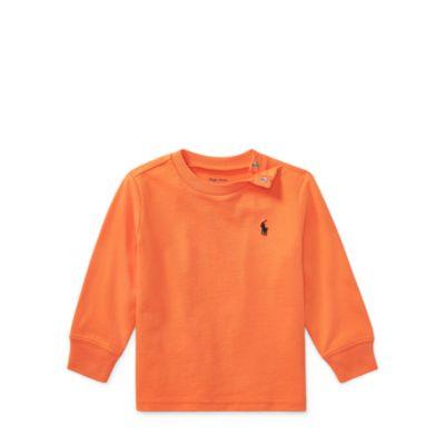 Ralph Lauren Cotton Jersey Crewneck T-shirt Bedford Orange 6m