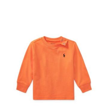 Ralph Lauren Cotton Jersey Crewneck T-shirt Bedford Orange 6m
