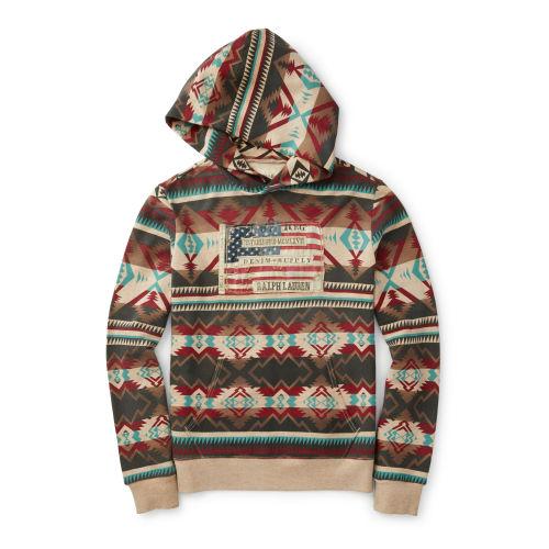 Ralph Lauren Denim & Supply Flag-patch French Terry Hoodie