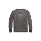 Ralph Lauren Cotton Jersey Henley Shirt Infinite Grey